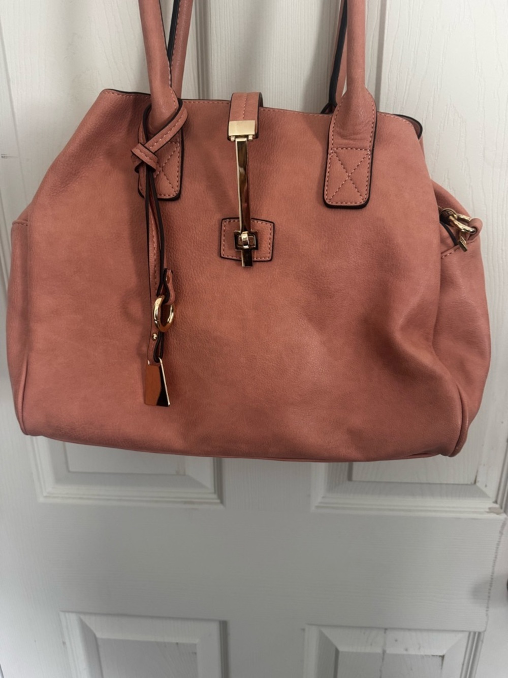Mellow World Jasmine Convertible Satchel Pink Vegan Leather - Picture 3 of 15